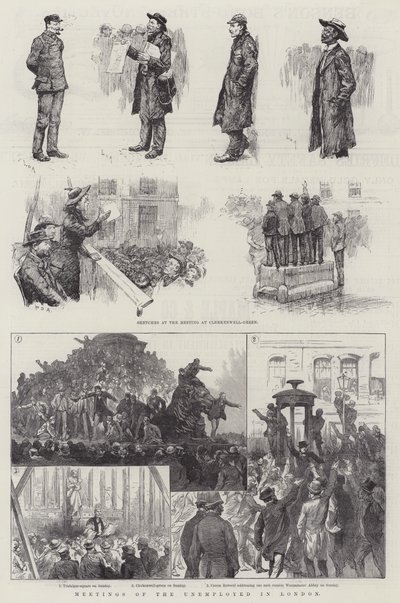 Reuniones de desempleados en Londres de William Douglas Almond